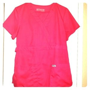 Greys Anatomy Pink Scrubs Pants Medium, Shirt  Sma